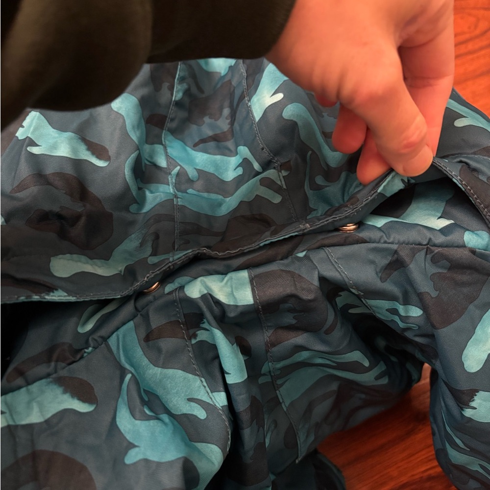 Blue Otter print Hooded Snowsuit - Picture 7 of 9